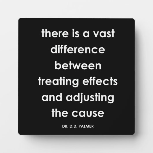 D.D. Palmer Chiropractic Quote Series Plaque Fotoplaat (Voorkant)