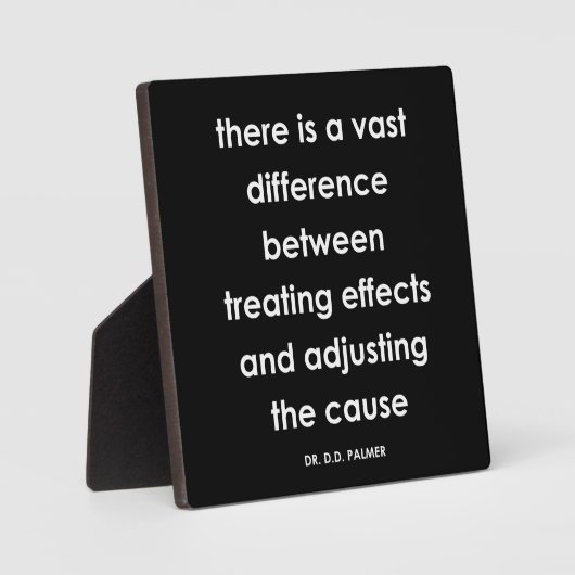 D.D. Palmer Chiropractic Quote Series Plaque Fotoplaat (Voorkant)