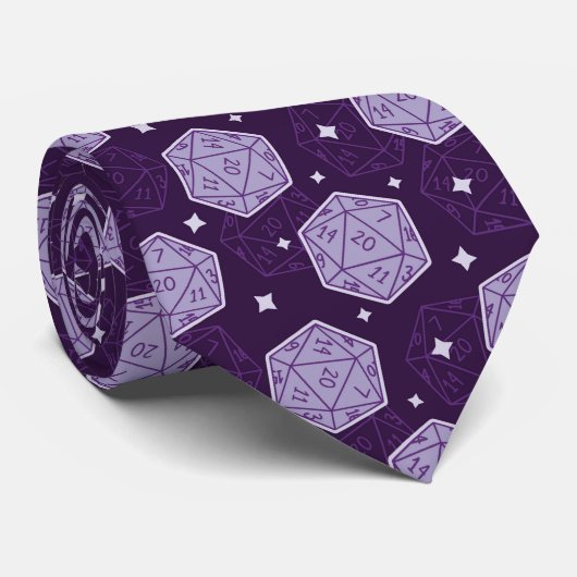 D&D Stropdas, D20 NeckTie, DNd Gift voor Dungeon M Stropdas (Opgerold)