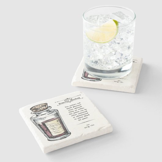 D&D Superieure hellingshoek: marmer Onderzetter (Zijkant)