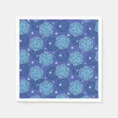 D&D Verjaardagsfeestje Blauw D20 Dice Papier Serve Servet (Voorkant)