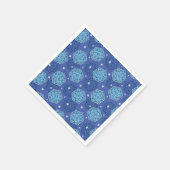 D&D Verjaardagsfeestje Blauw D20 Dice Papier Serve Servet (Hoek)