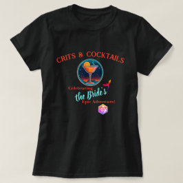 D&D vrijgezellenfeest: crits & cocktails T-shirt