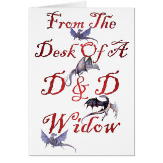 D & D-weduwenkaart