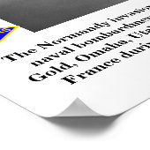 D-daagse invasie van een Poster met een witte acht (Hoek)