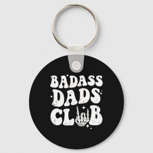 D Dads Club Grappig Papa Groovy Trendy Vaderdag Sleutelhanger