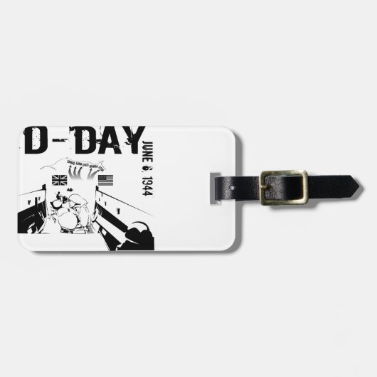 D-DAG 6 juni 1944 Bagagelabel (Voorkant horizontaal)