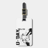 D-DAG 6 juni 1944 Bagagelabel (Voorkant verticaal)