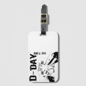 D-DAG 6 juni 1944 Bagagelabel (Voorkant (verticaal))