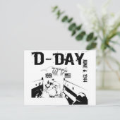 D-DAG 6 juni 1944 Briefkaart (Staand voorkant)