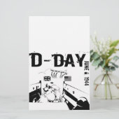 D-DAG 6 juni 1944 Briefpapier (Staand voorkant)