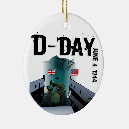 D-DAG 6 juni 1944 Keramisch Ornament (Rechts)