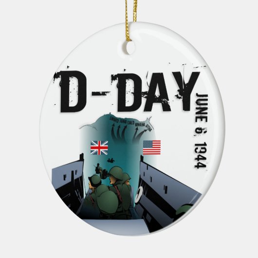 D-DAG 6 juni 1944 Keramisch Ornament (Links)