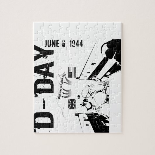 D-DAG 6 juni 1944 Legpuzzel (Verticaal)