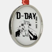 D-DAG 6 juni 1944 Metalen Ornament (Rechts)