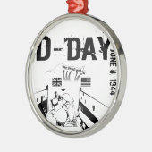 D-DAG 6 juni 1944 Metalen Ornament (Links)