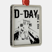 D-DAG 6 juni 1944 Metalen Ornament (Rechts)