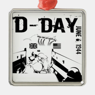 D-DAG 6 juni 1944 Metalen Ornament