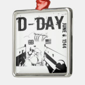 D-DAG 6 juni 1944 Metalen Ornament (Links)
