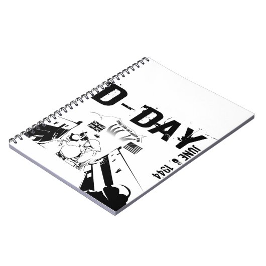 D-DAG 6 juni 1944 Notitieboek (Linkerzijde)