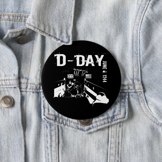 D-DAG 6 juni 1944 Ronde Button 4,0 Cm (In situ)