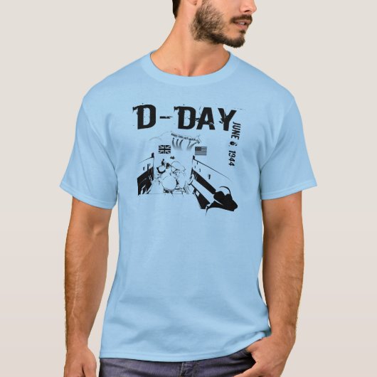 D-DAG 6 juni 1944 T-shirt (Voorkant)