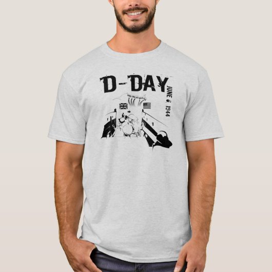 D-DAG 6 juni 1944 T-shirt (Voorkant)