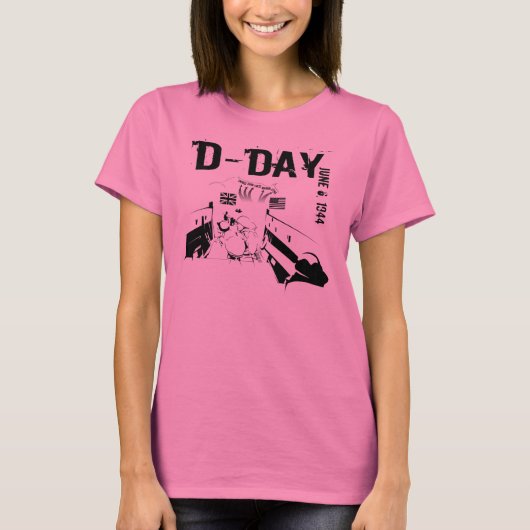 D-DAG 6 juni 1944 T-shirt (Voorkant)