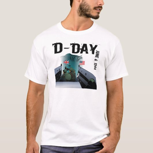 D-DAG 6 juni 1944 T-shirt (Voorkant)