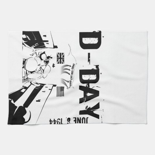 D-DAG 6 juni 1944 Theedoek (Horizontaal)