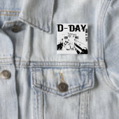 D-DAG 6 juni 1944 Vierkante Button 5,1 Cm (In situ)