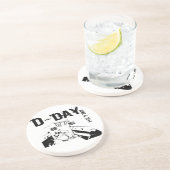 D-DAG 6 juni 1944 Zandsteen Onderzetter (Zijkant)