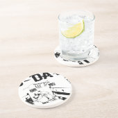 D-DAG 6 juni 1944 Zandsteen Onderzetter (Zijkant)