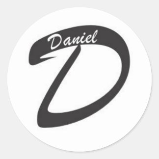 D. Daniel Productions witte sticker