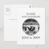 D-Day 65e Jubileum Herdenking Briefkaart (Voorkant / Achterkant)