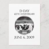 D-Day 65e Jubileum Herdenking Briefkaart (Voorkant)