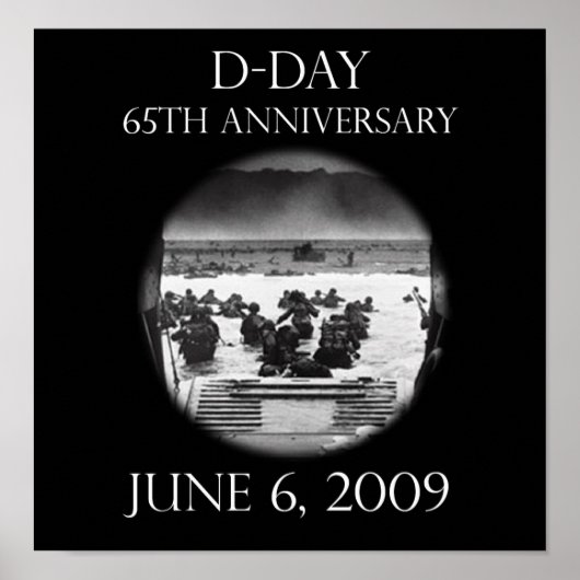 D-Day 65e Jubileum Poster (Voorkant)