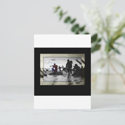 D-Day 65th Jubileum 6 juni 2009 Briefkaart (Staand voorkant)