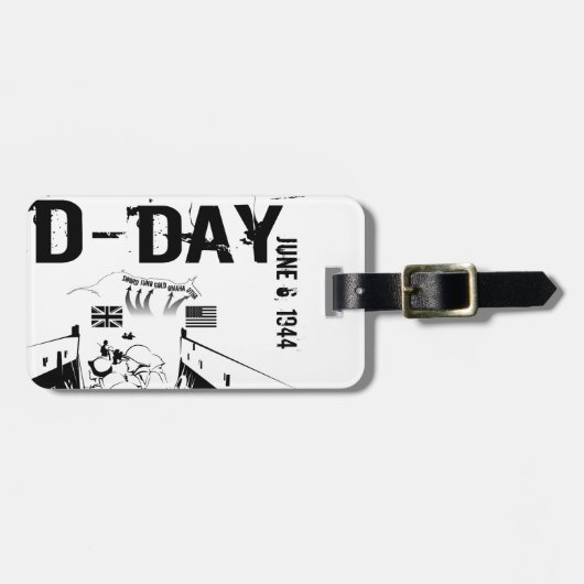 D-DAY 6 juni 1944 Bagagelabel (Voorkant horizontaal)
