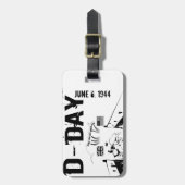 D-DAY 6 juni 1944 Bagagelabel (Voorkant verticaal)