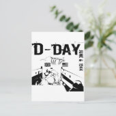 D-DAY 6 juni 1944 Briefkaart (Staand voorkant)
