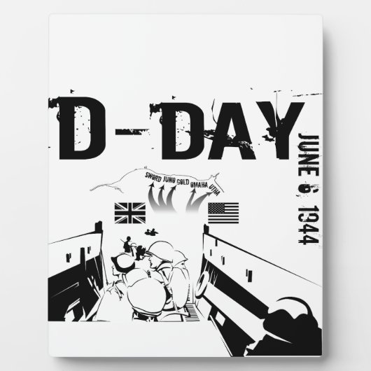D-DAY 6 juni 1944 Fotoplaat (Voorkant)