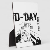 D-DAY 6 juni 1944 Fotoplaat (Zijkant)