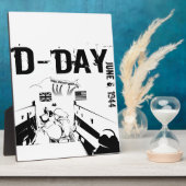 D-DAY 6 juni 1944 Fotoplaat (Zijkant)