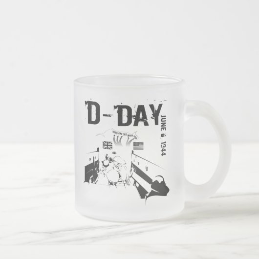 D-DAY 6 juni 1944 Matglas Koffiemok (Rechts)