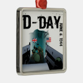 D-DAY 6 juni 1944 Metalen Ornament (Rechts)