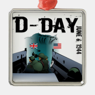 D-DAY 6 juni 1944 Metalen Ornament