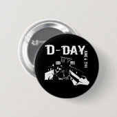 D-DAY 6 juni 1944 Ronde Button 5,7 Cm (Voorkant /achterkant)
