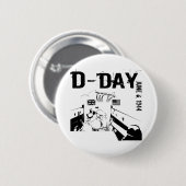 D-DAY 6 juni 1944 Ronde Button 5,7 Cm (Voorkant /achterkant)