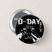 D-DAY 6 juni 1944 Ronde Button 5,7 Cm (Voorkant /achterkant)